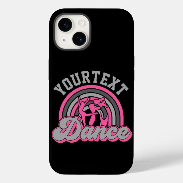 Ballet Dancer ADD TEXT Classic Dance Performer Case-Mate iPhone Hülle (Rückseite)