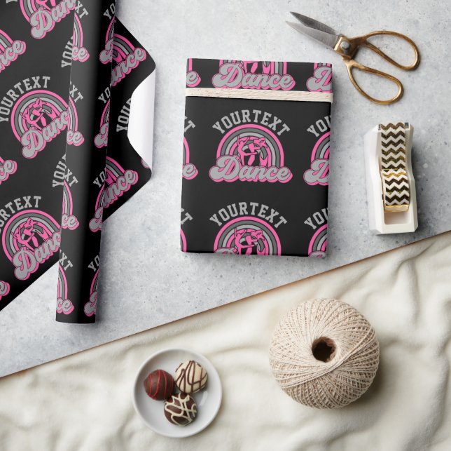 Ballet Dancer ADD TEXT Classic Dance Performer Geschenkpapier (Kunsthandwerk)