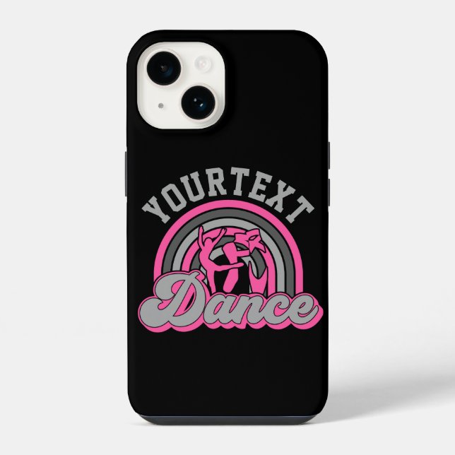 Ballet Dancer ADD TEXT Classic Dance Performer iPhone Hülle (Rückseite)