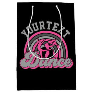 Ballet Dancer ADD TEXT Classic Dance Performer Mittlere Geschenktüte