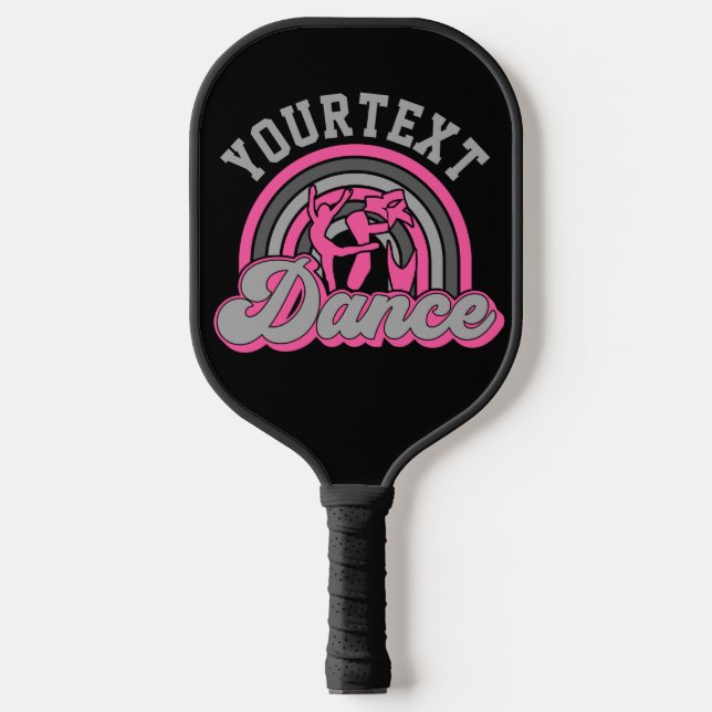 Ballet Dancer ADD TEXT Classic Dance Performer Pickleball Schläger (Vorderseite)