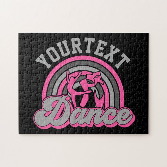Ballet Dancer ADD TEXT Classic Dance Performer Puzzle (Horizontal)