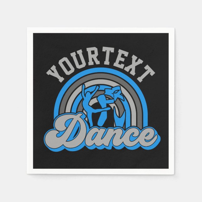 Ballet Dancer ADD TEXT Classic Dance Performer Serviette (Vorderseite)