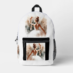 Ballet Dancer Backpack - Elegant & Chic Bedruckter Rucksack