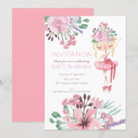 Ballet Dancer Blume Girl 7. Geburtstagsparty