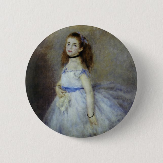 Ballet Dancer by Pierre Renoir, Vintage Kunst Button (Vorderseite)