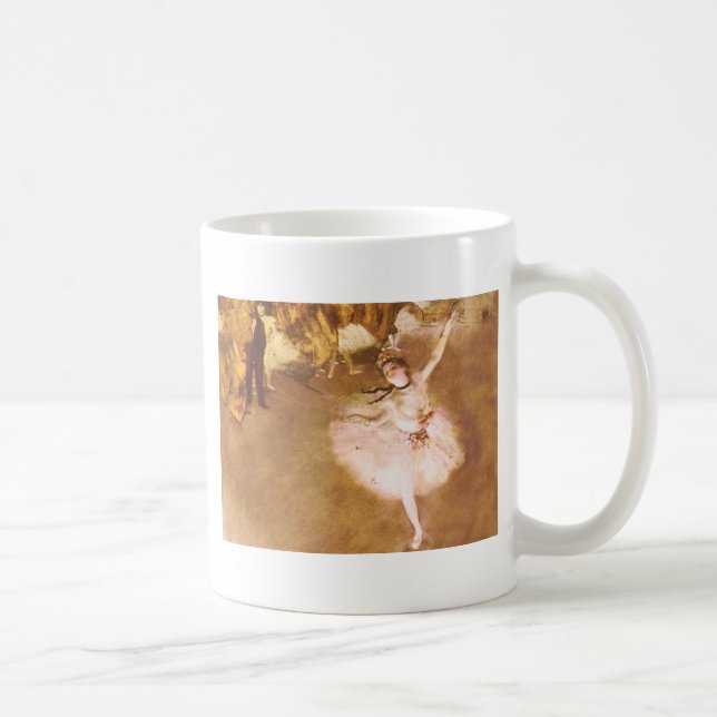 Ballet Dancer Degas Star Painting Kaffeetasse (Rechts)