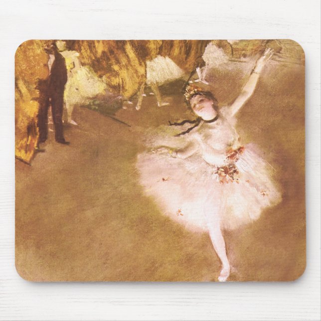 Ballet Dancer Degas Star Painting Mousepad (Vorne)