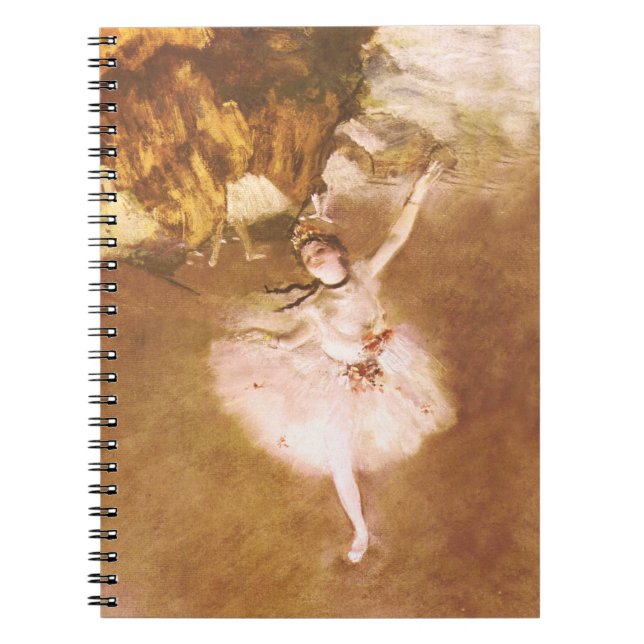 Ballet Dancer Degas Star Painting Notizblock (Vorderseite)
