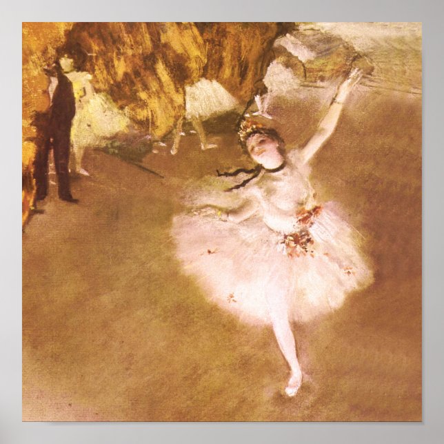 Ballet Dancer Degas Star Painting Poster (Vorne)