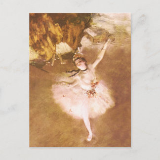 Ballet Dancer Degas Star Painting Postkarte