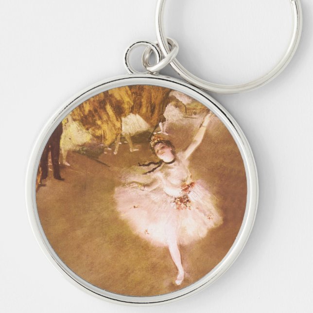 Ballet Dancer Degas Star Painting Schlüsselanhänger (Vorne)