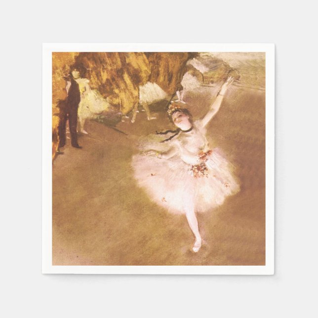Ballet Dancer Degas Star Painting Serviette (Vorderseite)