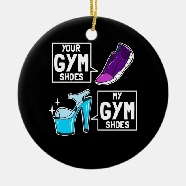 Ballet Dancer Gym Shoes Keramik Ornament (Vorne)