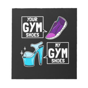 Ballet Dancer Gym Shoes Notizblock