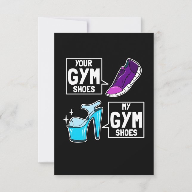 Ballet Dancer Gym Shoes RSVP Karte (Vorderseite)