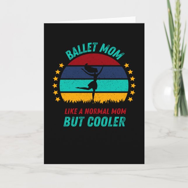 Ballet Dancer Mama - Cooles Muttergeschenk Karte (Vorderseite)