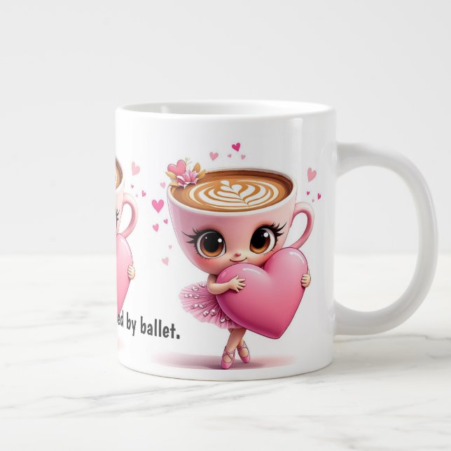 Ballet Dancer Quote Coffee Mug Jumbo-Tasse (Rechts)