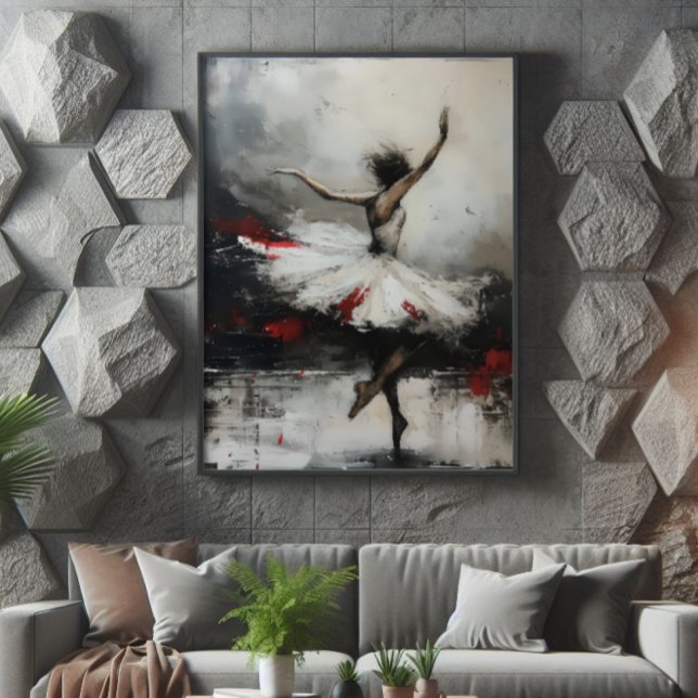 Ballet Dancer Symbolische Abstrakte Kunst Fotodruck (Von Creator hochgeladen)
