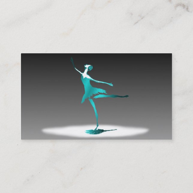 ballet dancer visitenkarte (Rückseite)