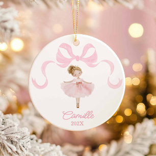 Ballet Dancer Weihnachtsdekoration Keramik Ornament