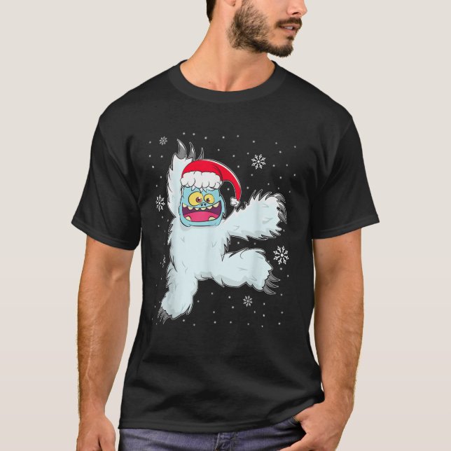Ballet Dancer Yeti Cut Xmas Weihnachtsgeschenk T-Shirt (Vorderseite)
