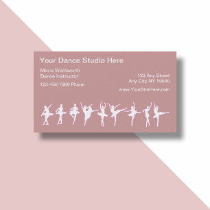 Ballet Dancing Business Cards Visitenkarte