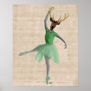 Ballet Dealer in Green Poster