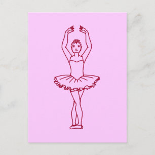 Ballet Fifth Position Postkarte