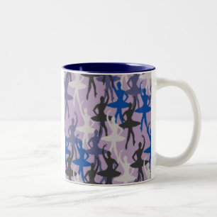 BALLET GEMUSTERT KAFFEES MUGS - BESTE TEA-TASSE ZWEIFARBIGE TASSE