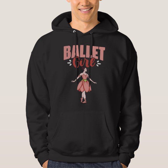 Ballet Girl Ballerina Dancing Ballet Dancer Hoodie (Vorderseite)