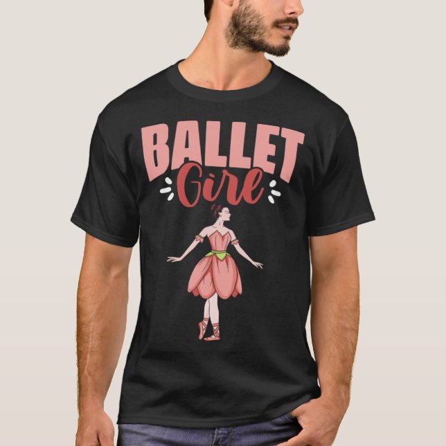 Ballet Girl Ballerina Dancing Ballet Dancer T-Shirt (Vorderseite)