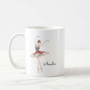 Ballet Girl Personalisiert Kaffeetasse