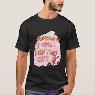 Ballet Girl Zweites Geburtstag Oma Zwei Niedliche T-Shirt