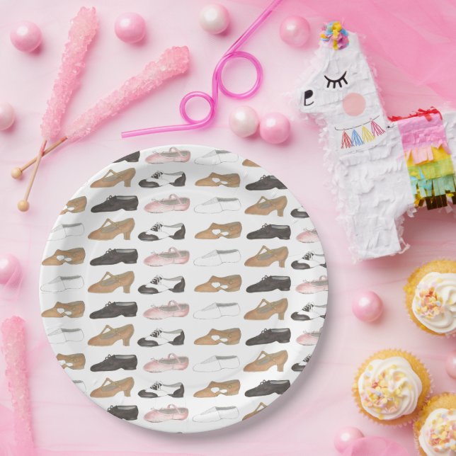 Ballet Jazz Steche Lyrical Acro Character Dance Sh Pappteller (Party)