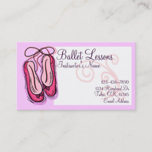 Ballet Lektion anpassbare Visitenkarten Visitenkarte