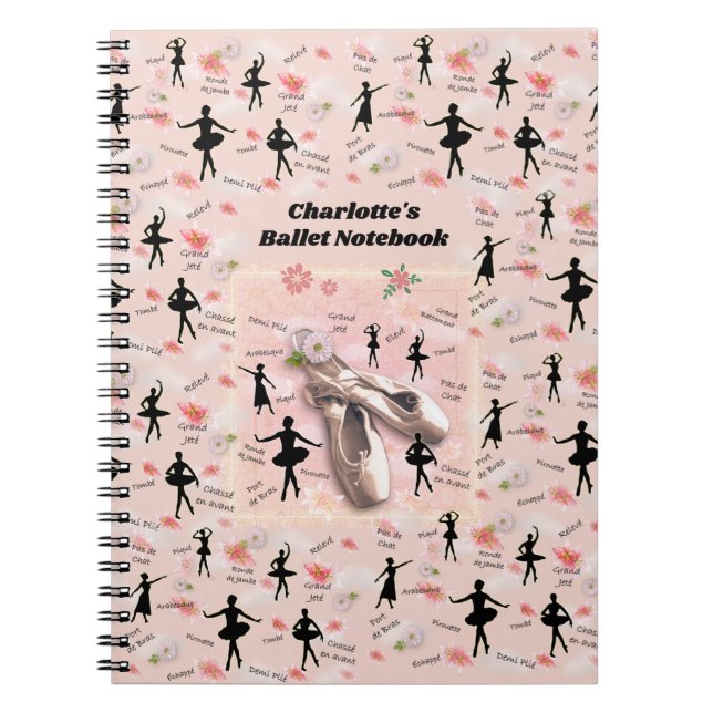 Ballet-Notebook (mit anpassbarem Titel) Notizblock (Vorderseite)