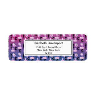 Ballet Pattern auf rosa und blaue Farbe