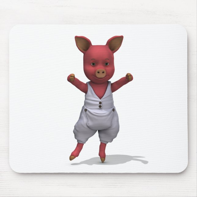Ballet Pig En Pointe Mousepad (Vorne)