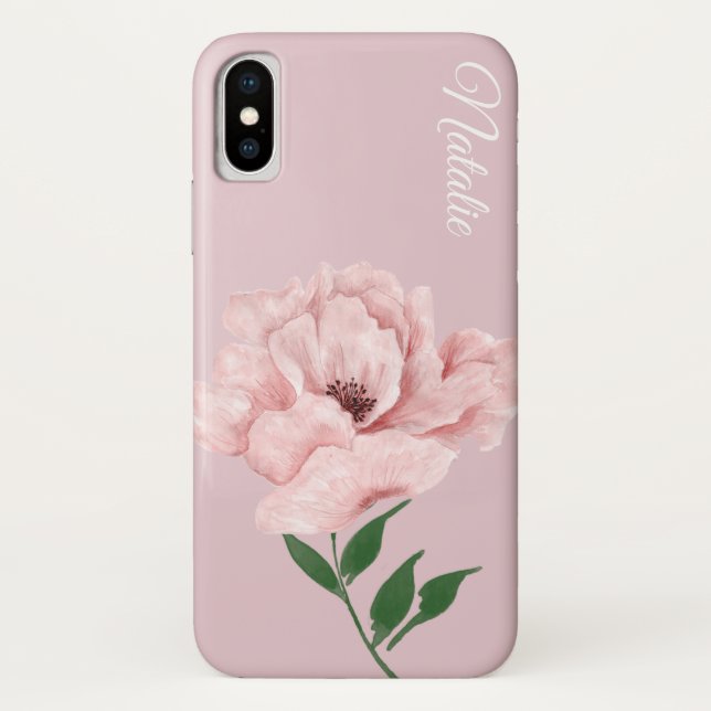 Ballet Pink Blume iPhone X Fall Case-Mate iPhone Hülle (Rückseite)
