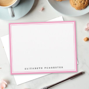 Ballet Pink Classic Doppelgrenzenkorrespondenz Mitteilungskarte