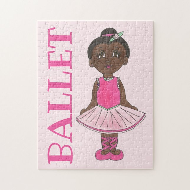 BALLET Pink Tutu Ballerina Girl Tanz Erwägung Puzzle (Vertikal)