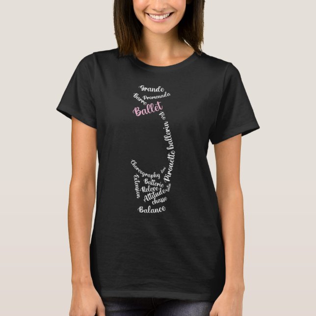 Ballet Pointe Shoe Funny Frische Pasta machen T-Shirt (Vorderseite)
