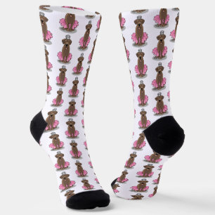 Ballet Princess Chocolate Labrador Labrador Retrie Socken