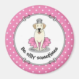 Ballet Princess Gelbe Labrador Labrador Retriever Magnet