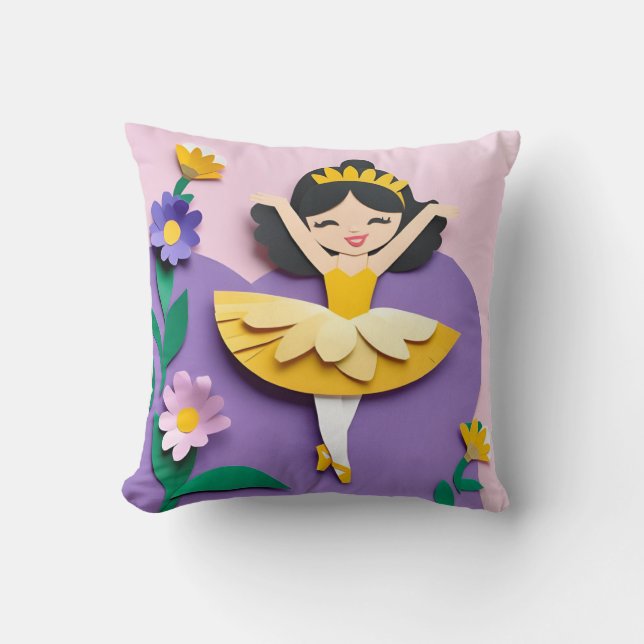 Ballet Princess II Square Kissen (Vorderseite)
