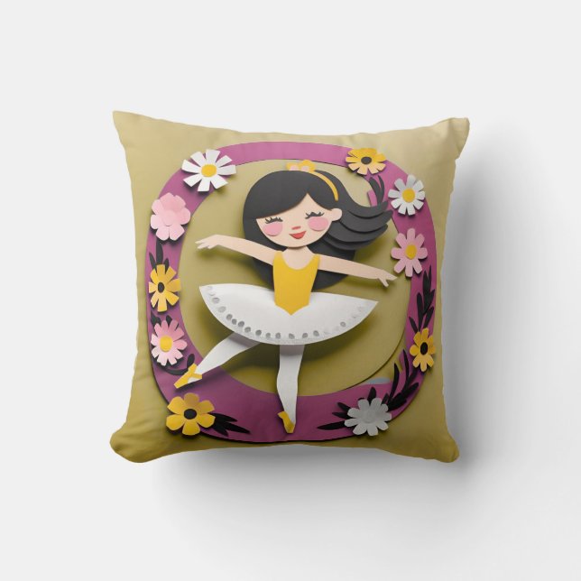 Ballet Princess III Square Kissen (Vorderseite)