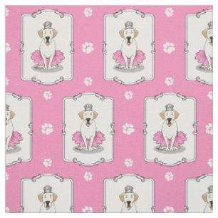 Ballet Princess Yellow Labrador Retriever Dog Stoff
