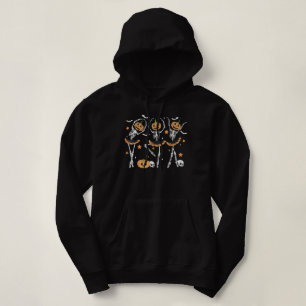 Ballet Pumpkin Skeleton Beängstigend Halloween Hoodie