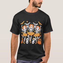 Ballet Pumpkin Skeleton Halloween T - Shirt - Beän